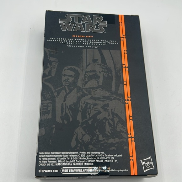 Star Wars Boba Fett #06 6" Action Figure The Black Series Hasbro New in Box! - Picture 3 of 4